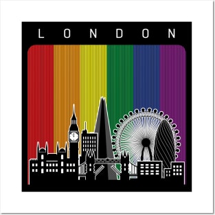 London LGBT Flag Posters and Art